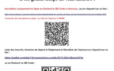 CHRONO DE SCIENTRIER 2025